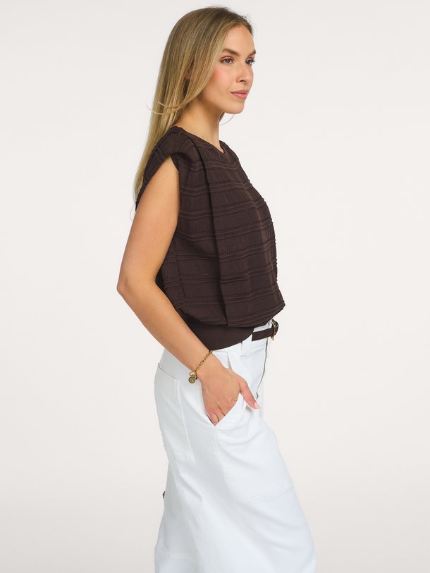 Leona knitted top Leona, viscosemix top
