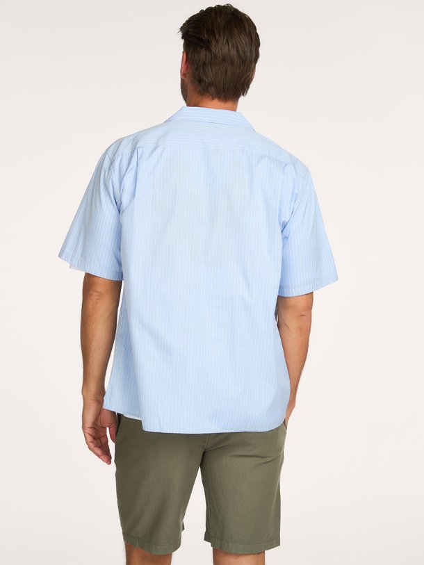 SCISSOR PATCH BOWLING SHIRT CPS Katoen gestreept overhemd met logo
