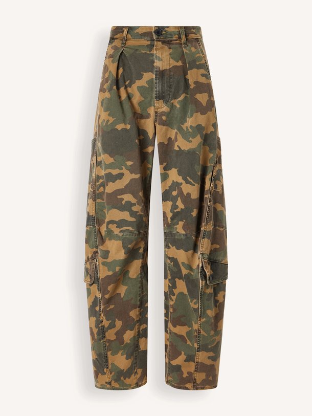 flight pant in camo Flight, high waist barrel fit jeans