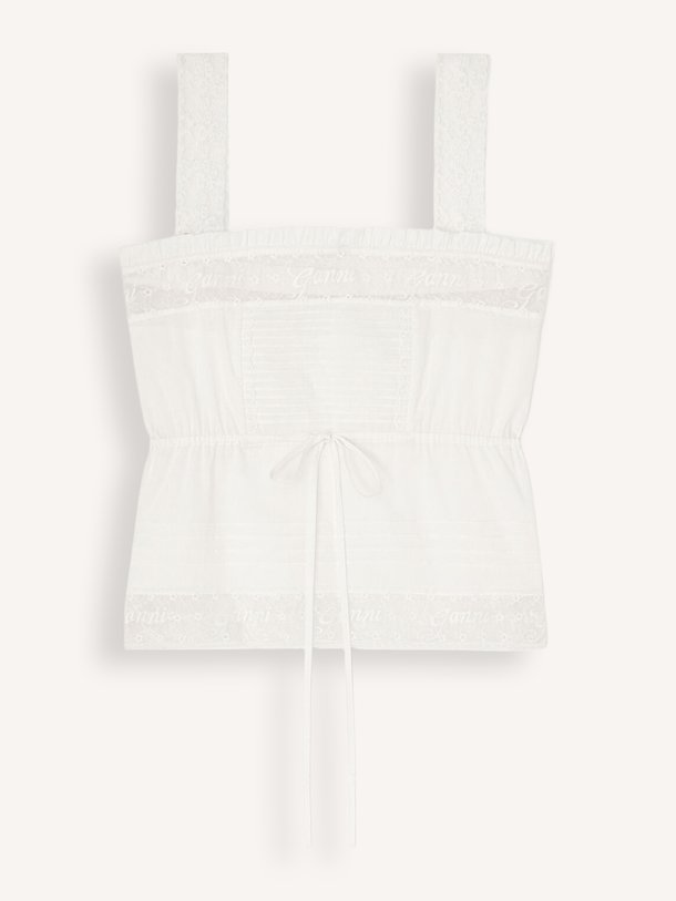 Cotton Voile Lace Slip Top