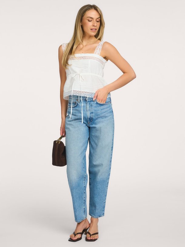 Cotton Voile Lace Slip Top