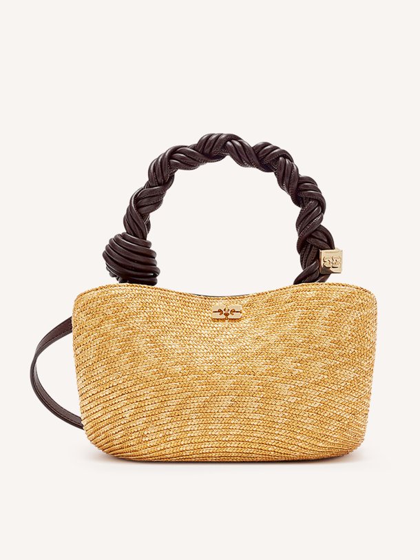 Bou mini straw crossbody bag