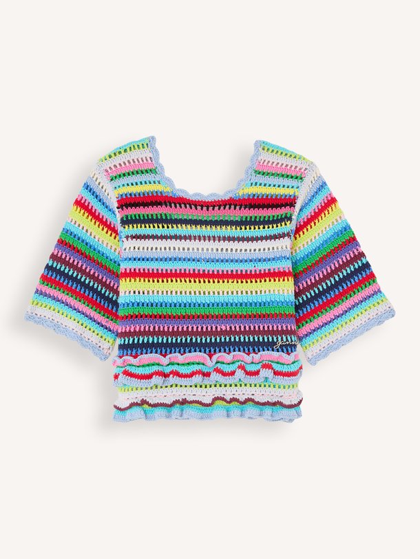 Organic cotton gestreepte top