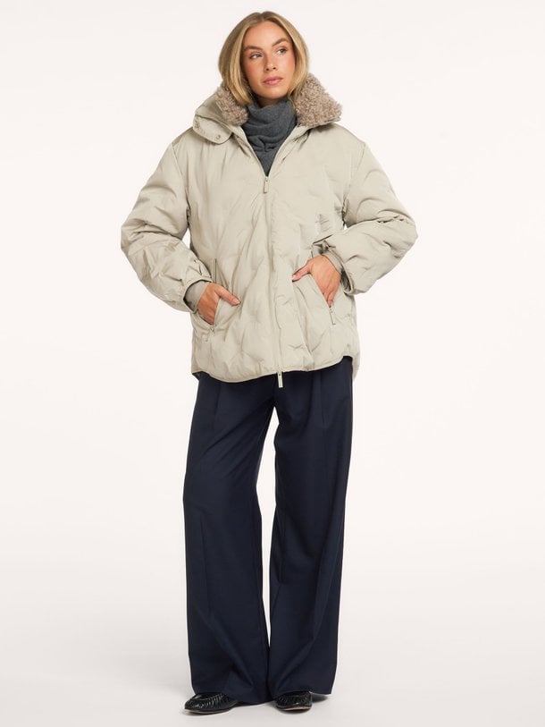 the darling coat The Darling, geweven gewatteerde jas