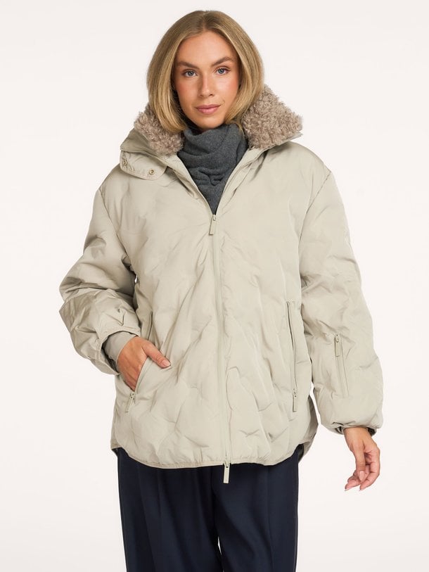 the darling coat The Darling, geweven gewatteerde jas