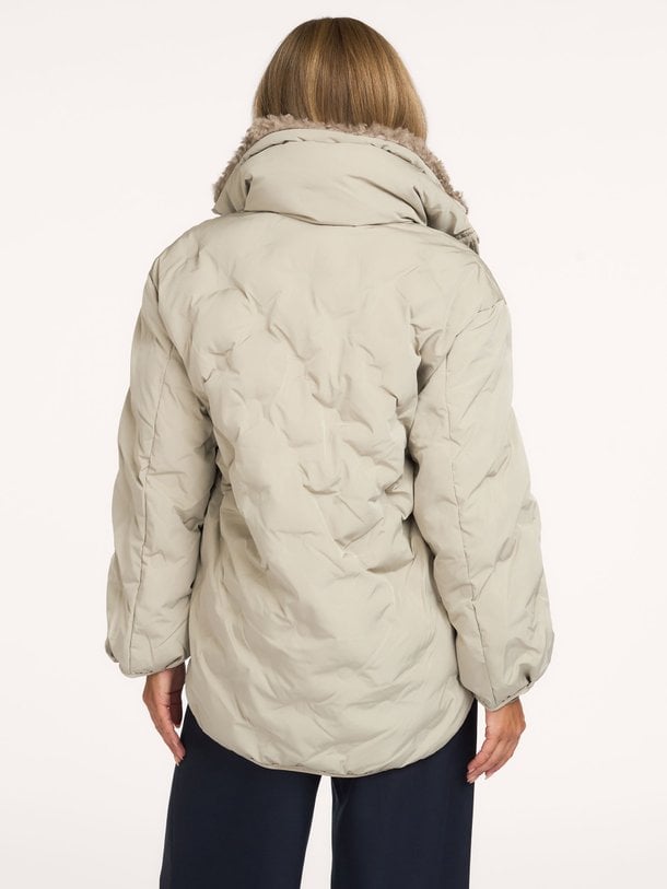 the darling coat The Darling, geweven gewatteerde jas