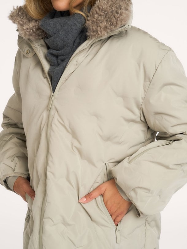 the darling coat The Darling, geweven gewatteerde jas