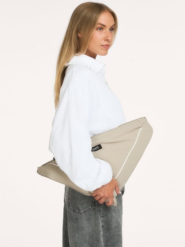 half zip balloon top Katoenen top