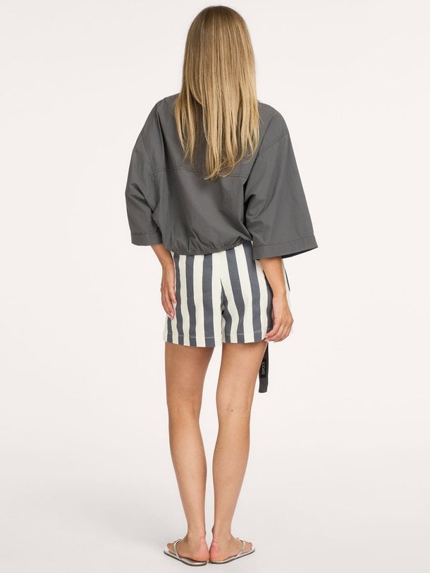 wide crinkle jacket Katoenen jasje