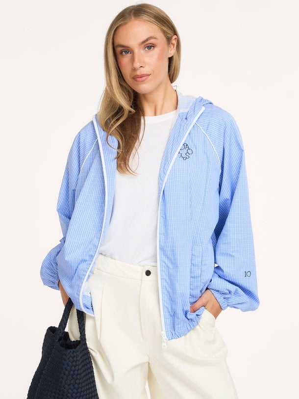 hooded jacket check Katoenen geruite jack