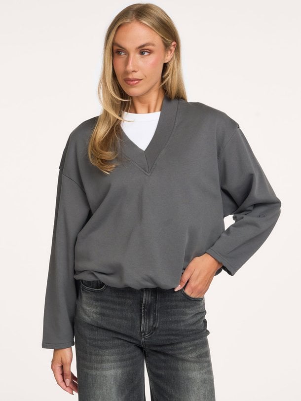 Katoenmix balloon sweater