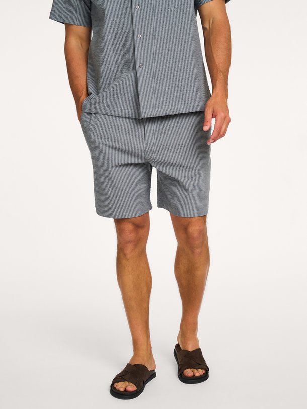 Seersucker, katoenmix short