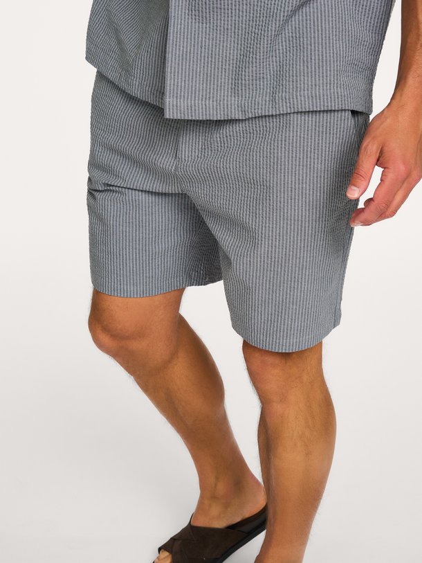 Seersucker, katoenmix short