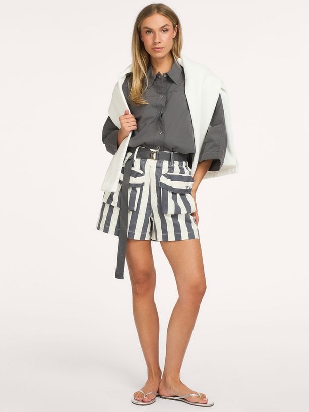 Ulitily, katoenmix gestreepte short
