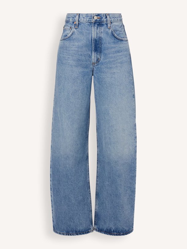 Low curve loose fit non-stretch jeans