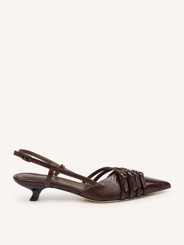 I wanna, lederen slingbacks