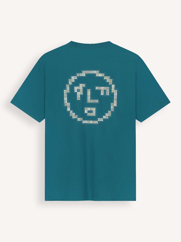Dotted Face, organic cotton T-shirt