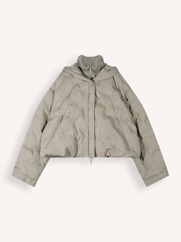the muse parka The Muse, geweven gewatteerde jas