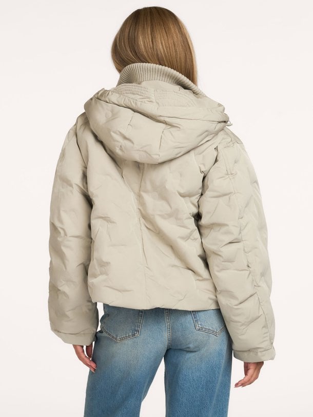 the muse parka The Muse, geweven gewatteerde jas