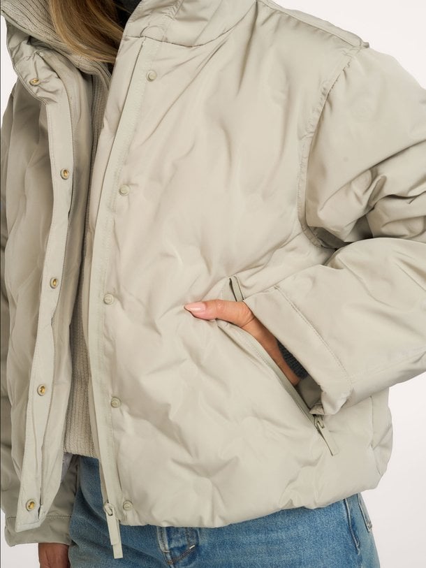 the muse parka The Muse, geweven gewatteerde jas