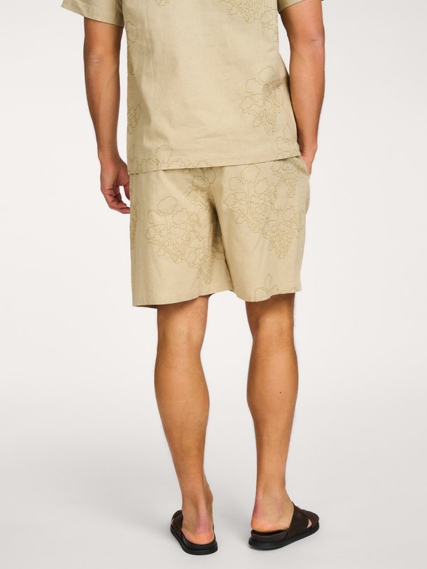 Linnen/katoenmix short