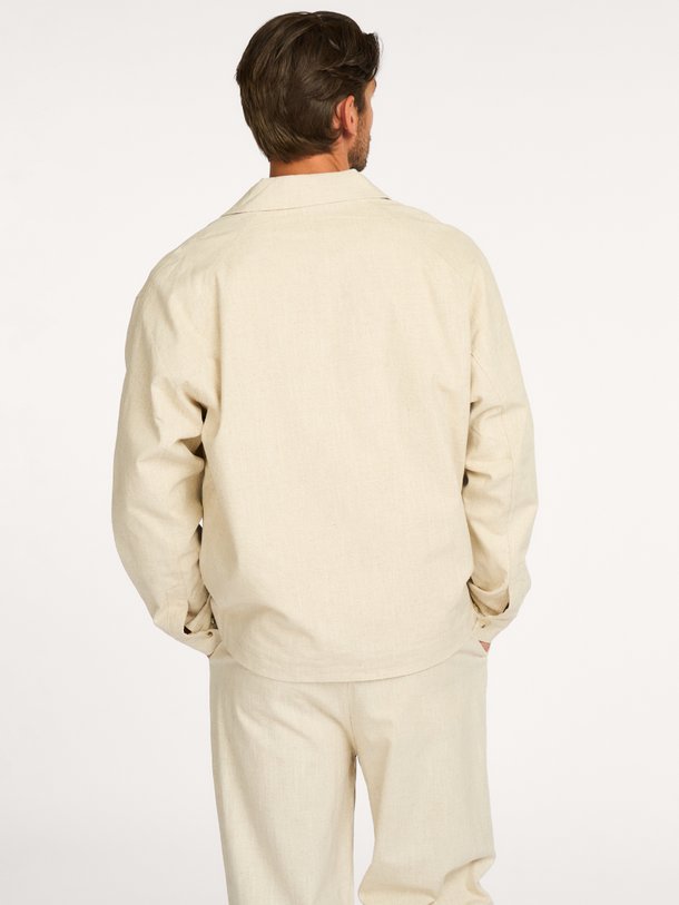 Linnen/katoenmix overshirt