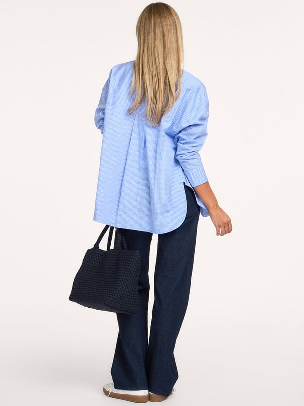 Katoenen geruite blouse
