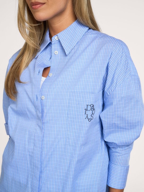 Katoenen geruite blouse