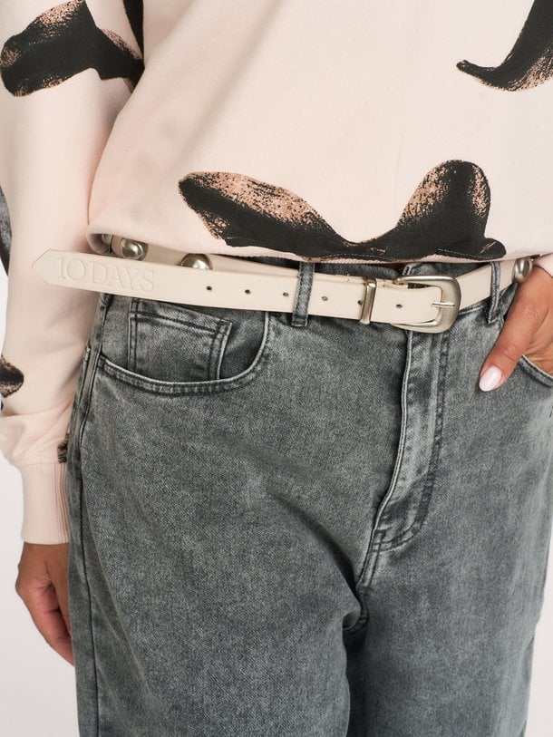 leather belt studs Lederen riem met studs