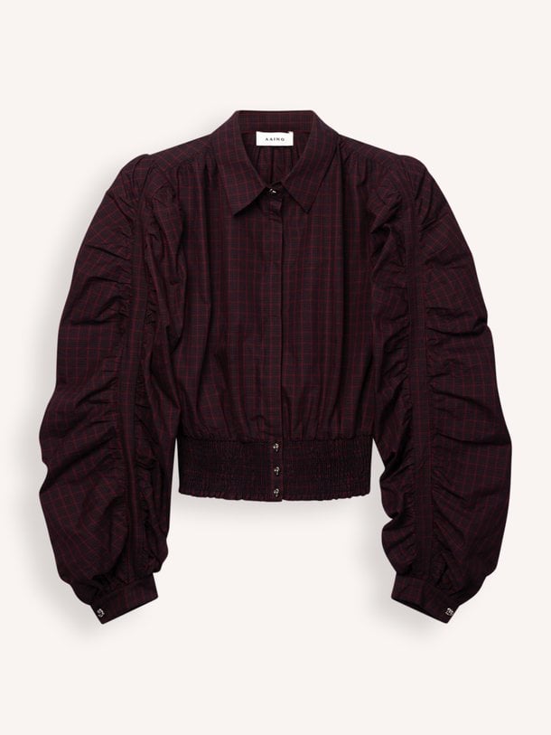 BEAUDINE Beaudine, katoenen geruite blouse