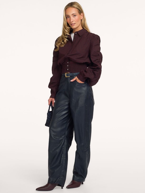 BEAUDINE Beaudine, katoenen geruite blouse