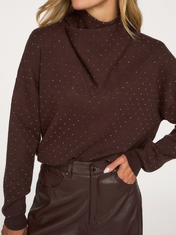 Janel, viscosemix sjaal met studs