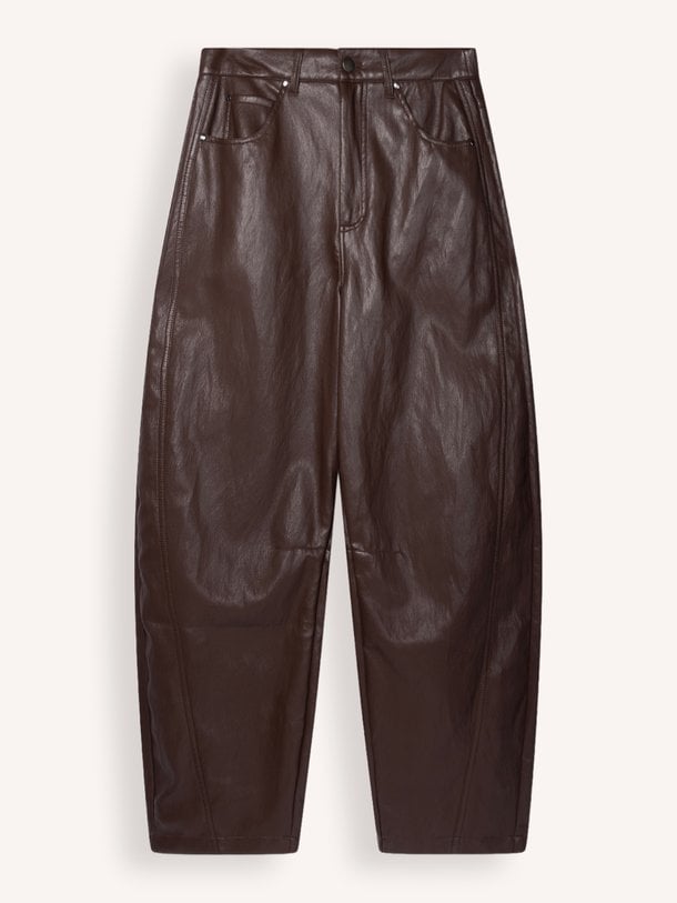 Quin, leatherlook broek