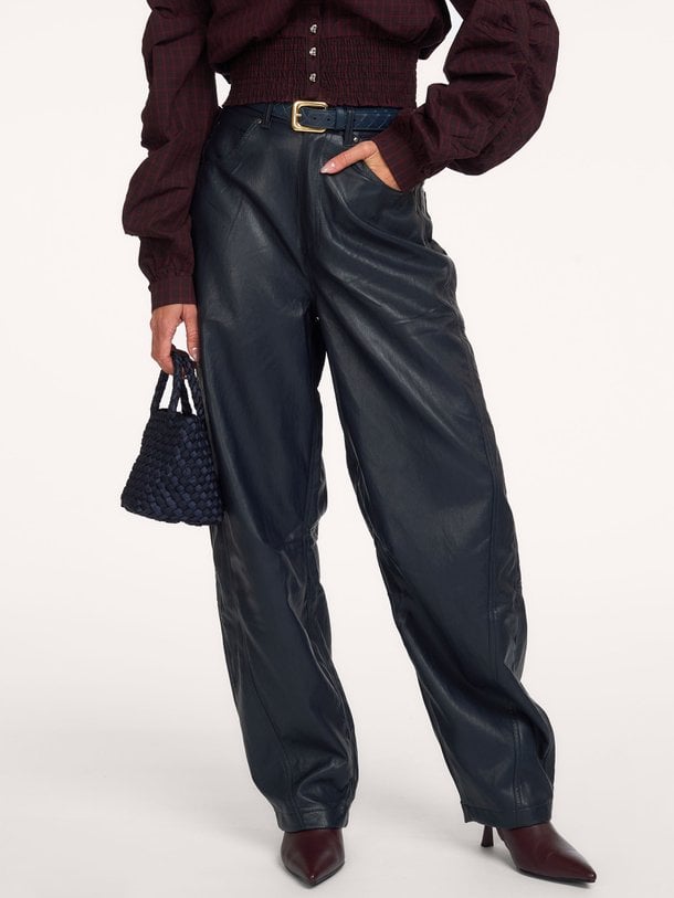 QUIN Quin, leatherlook broek