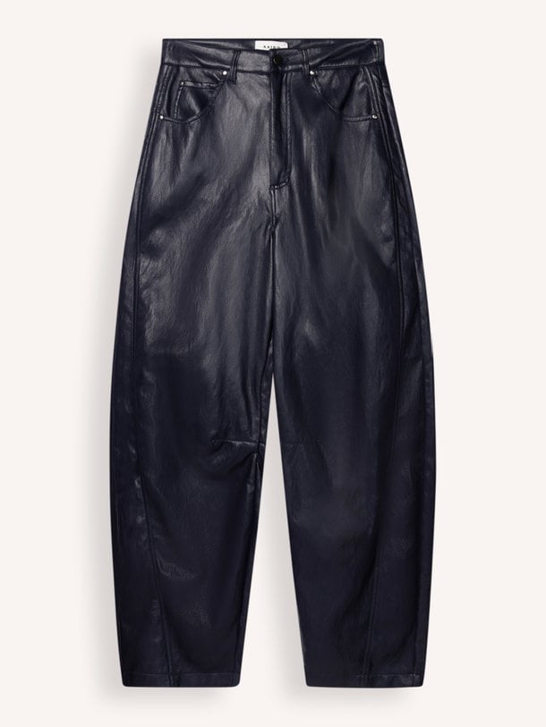 Quin, leatherlook broek