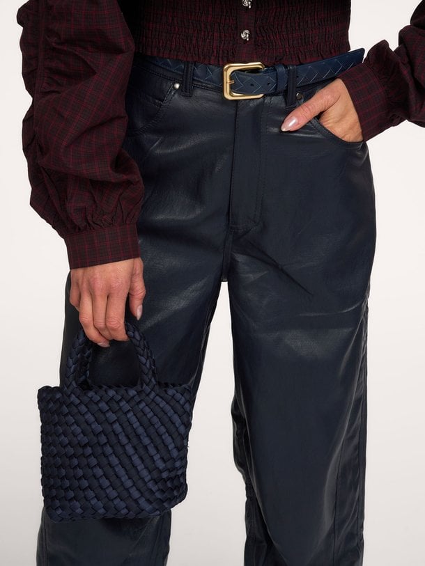 QUIN Quin, leatherlook broek