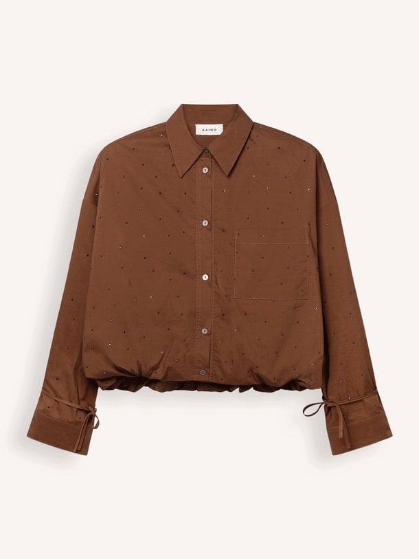 MIKKIE Mikkie, katoenen blouse met strass