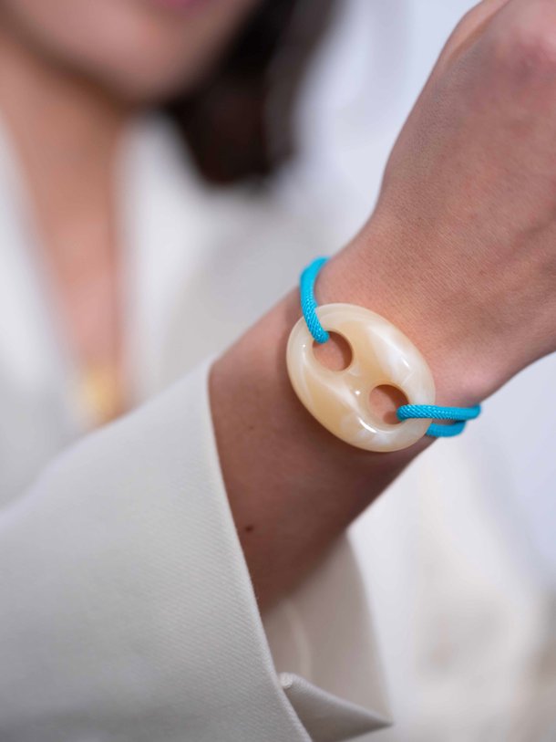 Armband met XL opengewerkte bedel Armband met bedel