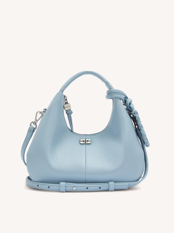 Hobo Mini Grained Hobo mini leatherlook schouder-/handtas