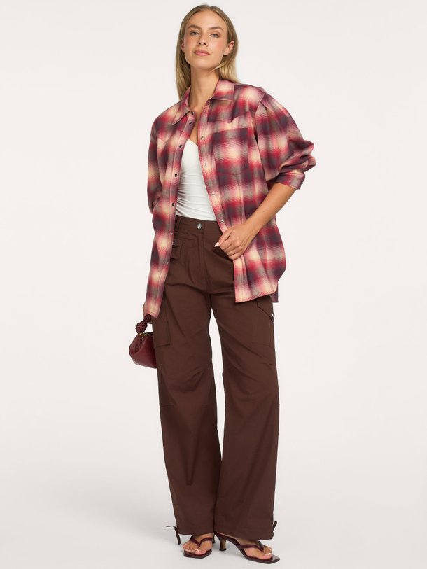 Stretch Cotton Pocket Cargo Pants Organic cottonmix broek