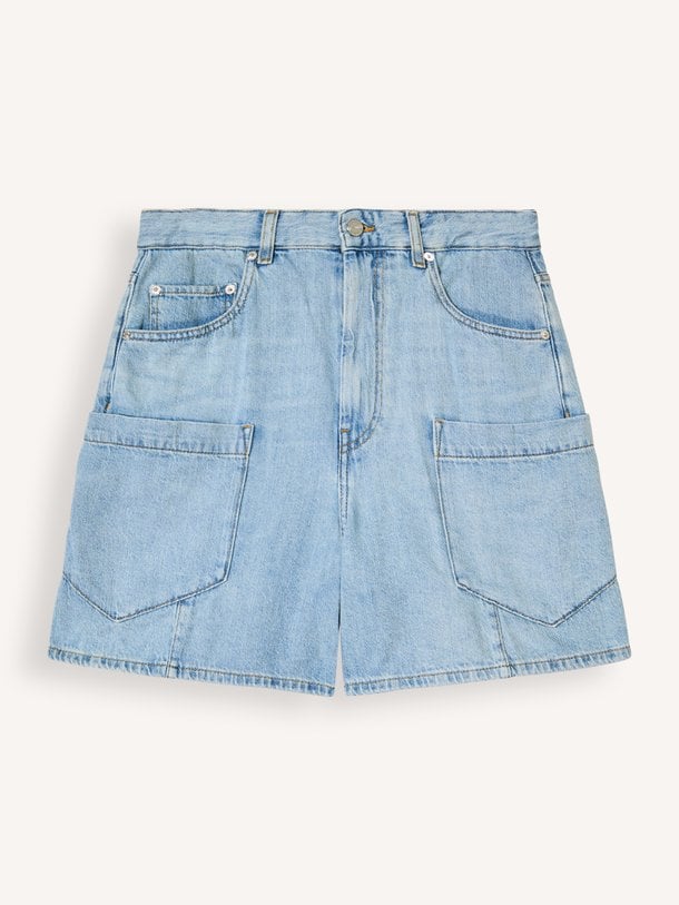 Lightweight Denim Baggy Cargo Shorts Organic cotton short