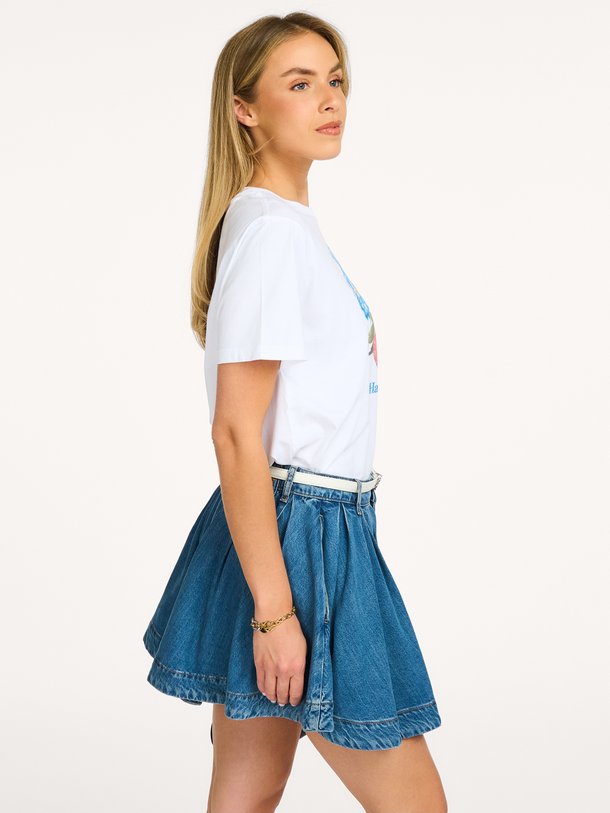 Basic Cotton Jersey Strawberry Organic cotton T-shirt met print