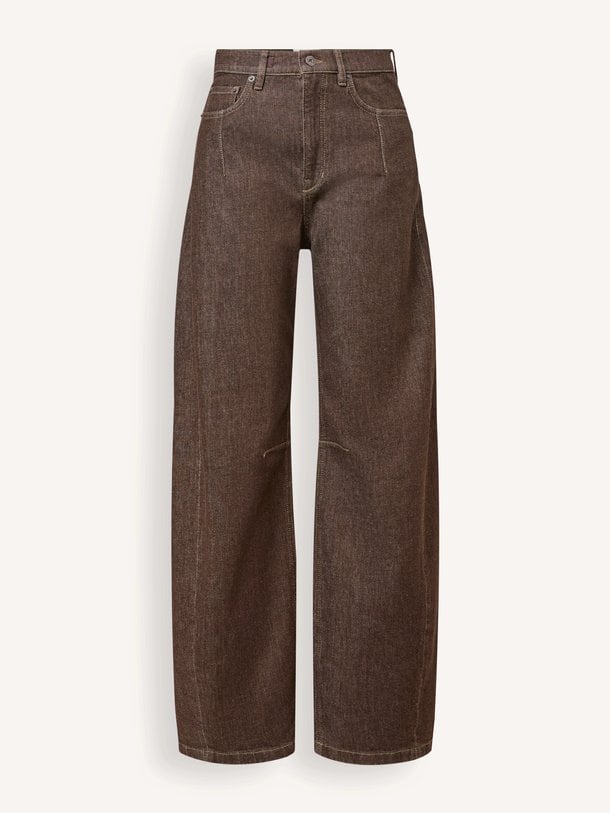 Liable, mid waist barrel fit jeans