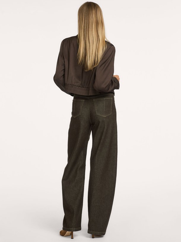 260285 Liable, mid waist barrel fit jeans