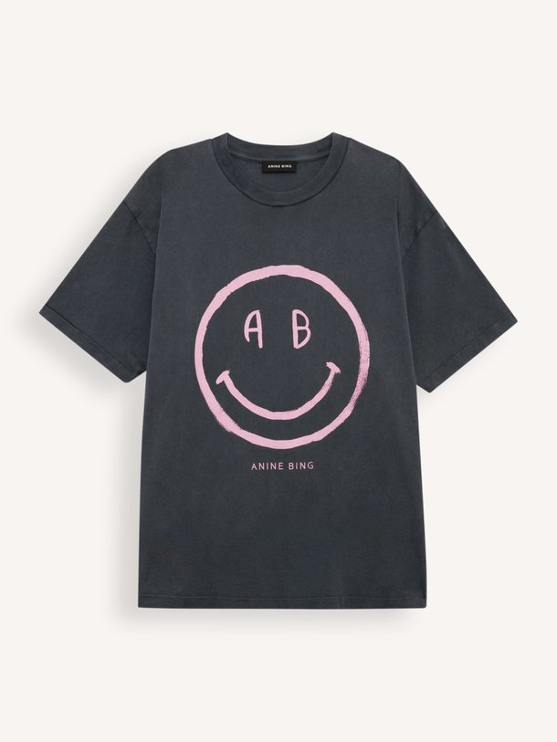 CADE TEE SMILEY Cade, katoenen T-shirt met print
