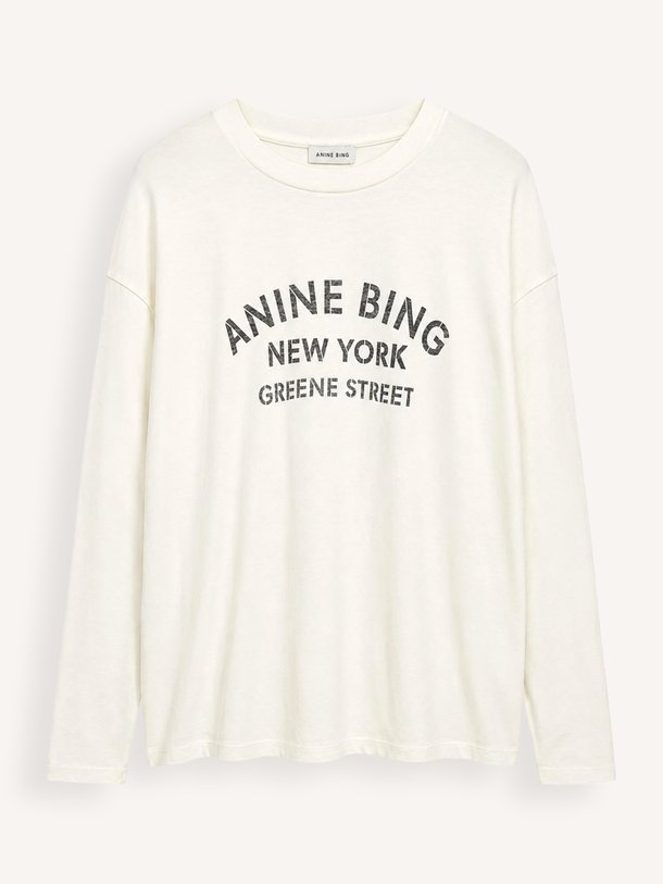 IVAN LONG SLEEVE NEW YORK STENCIL Ivan, katoenen longsleeve met logo