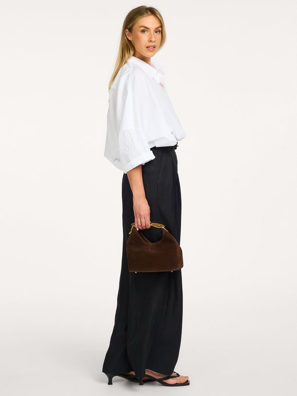 LOU TROUSER Lou, linnenmix broek