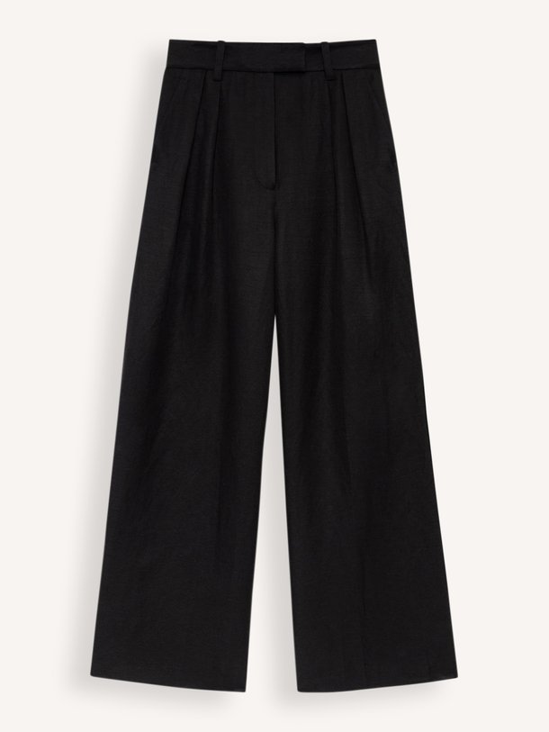 LOU TROUSER Lou, linnenmix broek