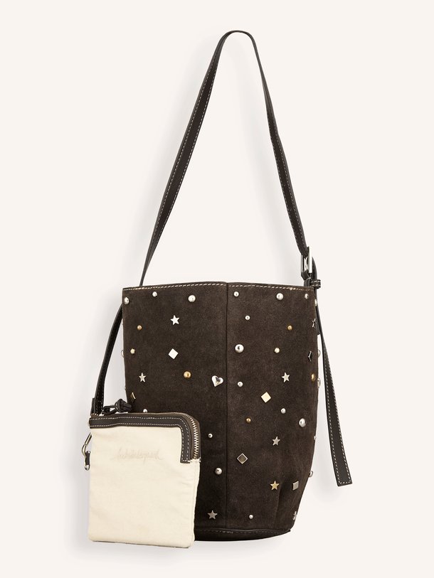 Studra, suède crossbody tas