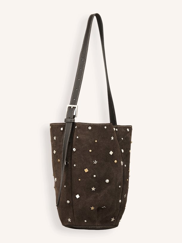Studra, suède crossbody tas